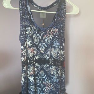 NWT Calia Everyday Printed Tank w/ mesh detailing